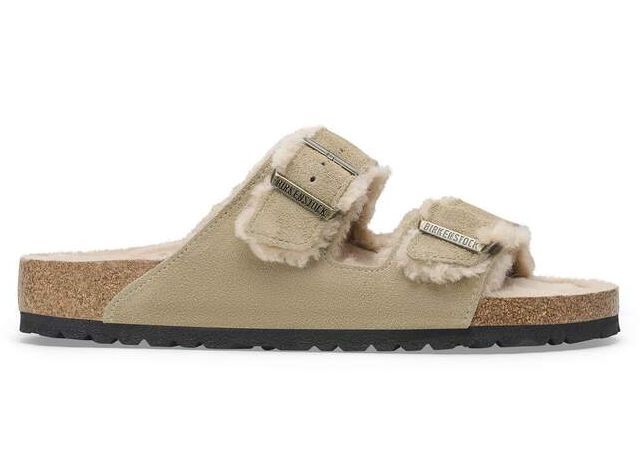 BIRKENSTOCK #ARIZONA SHEARLING TAUPE BIRKENSTOCK #ARIZONA SHEARLING TAUPE
