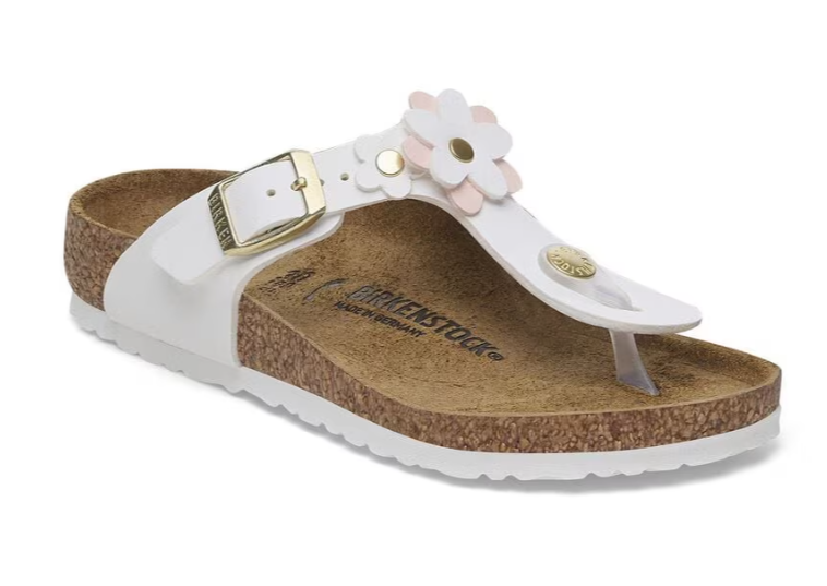 BIRKENSTOCK # GIZEH KIDS FLOWERS BLANC BIRKENSTOCK # GIZEH KIDS FLOWERS BLANC