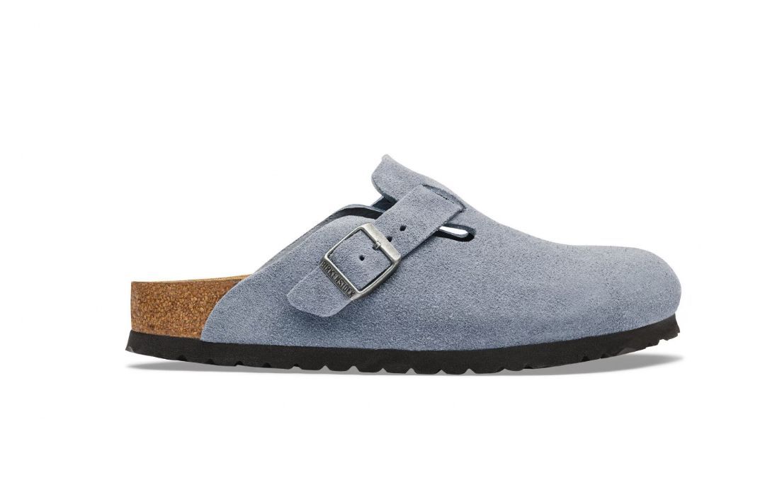 BIRKENSTOCK # BOSTON STONE BLUE SUEDES BIRKENSTOCK # BOSTON STONE BLUE SUEDES