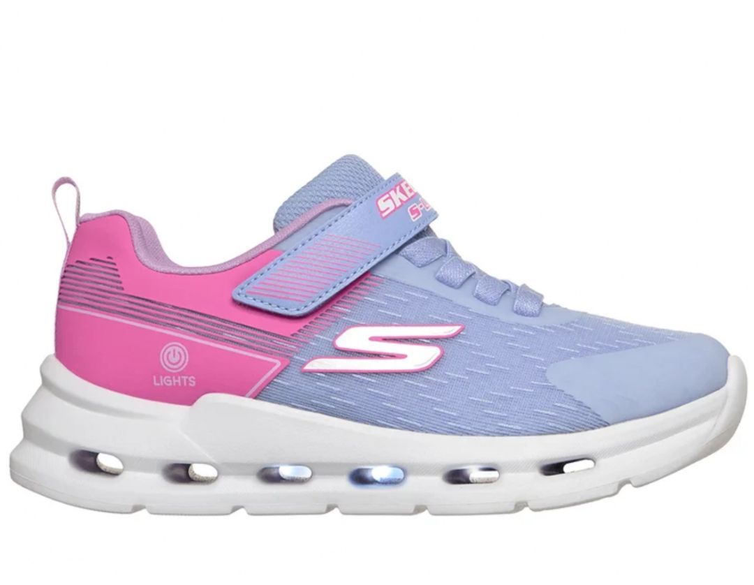 SKECHERS # GLIDE STEP LIGHTS BLEU/ROSE SKECHERS # GLIDE STEP LIGHTS BLEU/ROSE