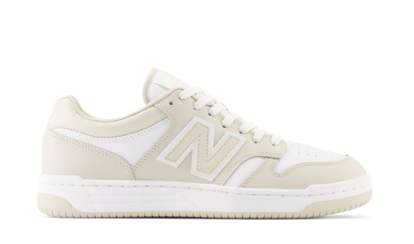 NEW BALANCE #BB480 BLANC-BEIGE NEW BALANCE #BB480 BLANC-BEIGE