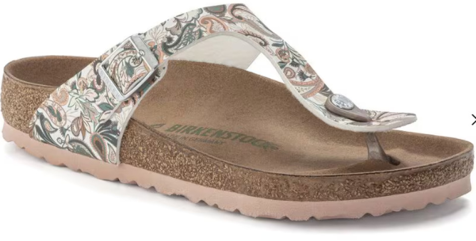 BIRKENSTOCK #GIZEH PAISLEY ROSE PÂLE - 0555 - BIRKENSTOCK