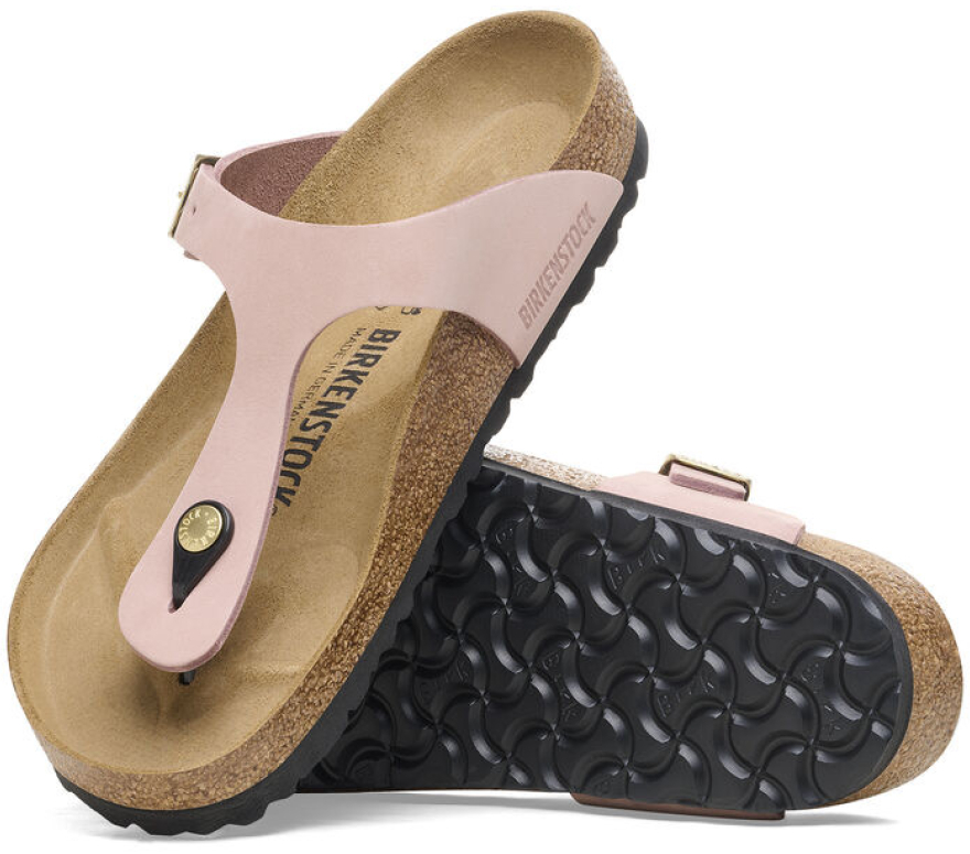 BIRKENSTOCK # GIZEH NUBUCK SOFT PINK - 0574 - BIRKENSTOCK