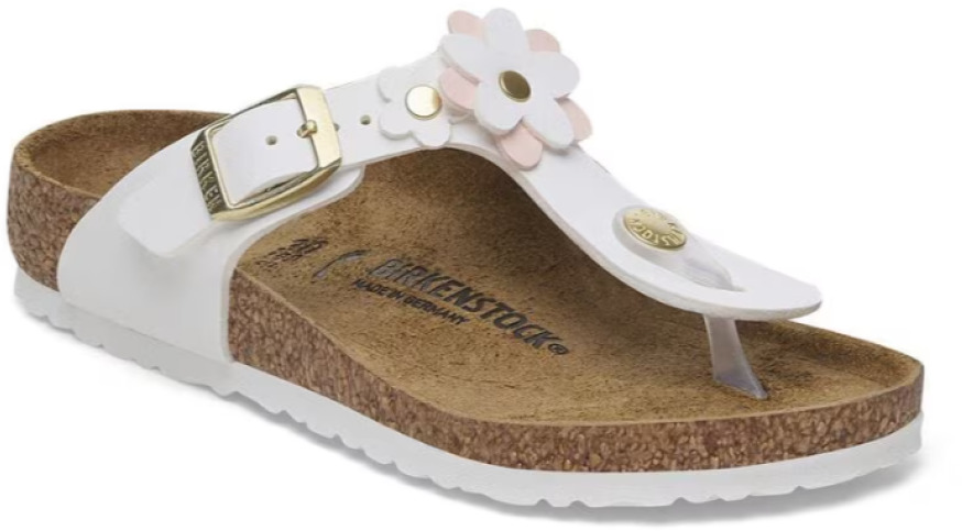 BIRKENSTOCK # GIZEH KIDS FLOWERS BLANC - 0110 - BIRKENSTOCK