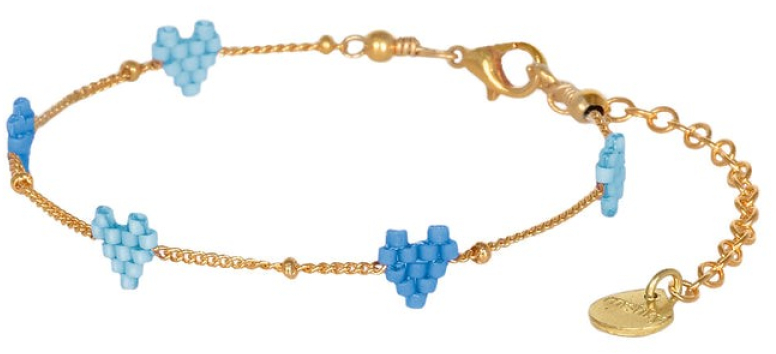 MISHKY # HEARTSY CHAIN BLEU - - MERX