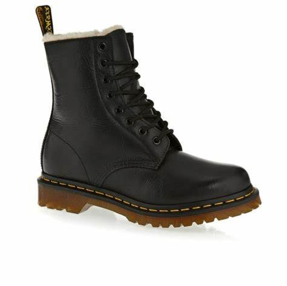 DR MARTENS # 1460 SERANA NOIR DOUBLÉ - 9071 - DR MARTENS