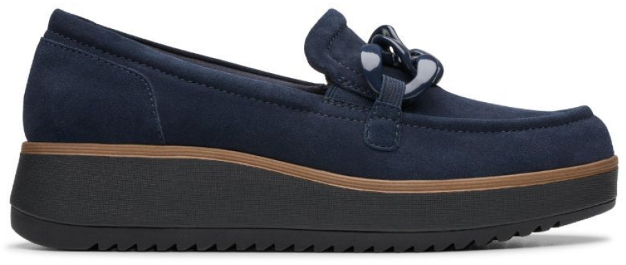 CLARKS # ZYLAH MAY NAVY SUEDE - 6555 - CLARKS