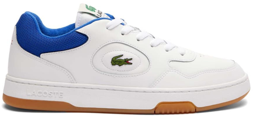 LACOSTE # 47SMA0060 BLANC/BLEU - 6365 - LACOSTE