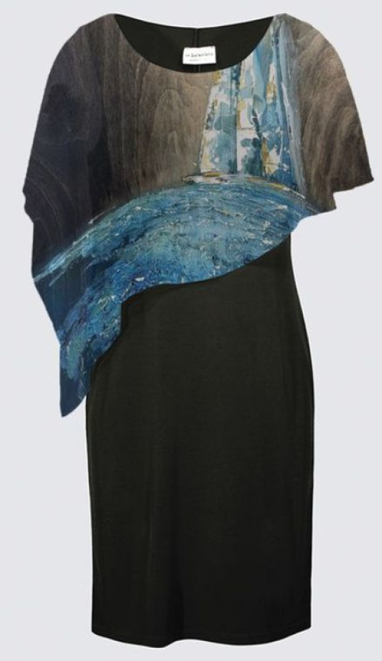 SOPHIE LAMBERT # JONI CAPE DRESS PASSAGE - - COLLECTION SOPHIE LAMBERT