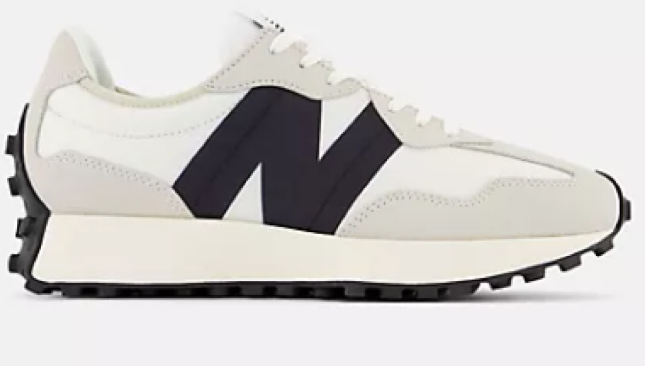 NEW BALANCE # 327 BLANC/NOIR - 6433 - NEW BALANCE