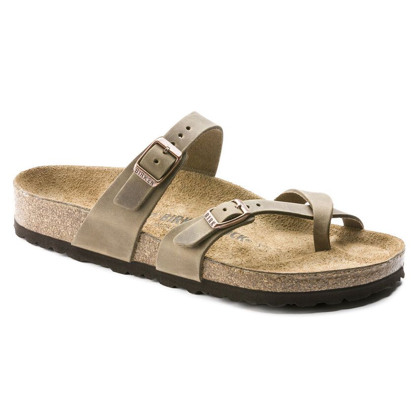 BIRKENSTOCK #MAYARI TABACCO OIL LEATHER
