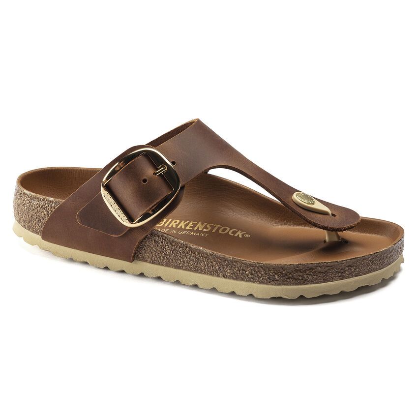 BIRKENSTOCK # GIZEH BIG BUCKLE COGNAC