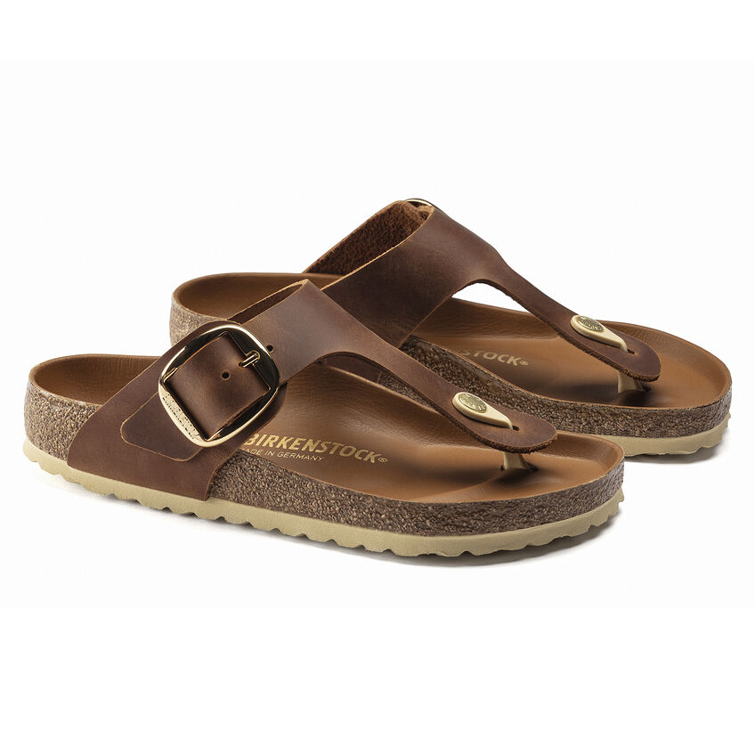 BIRKENSTOCK # GIZEH BIG BUCKLE COGNAC