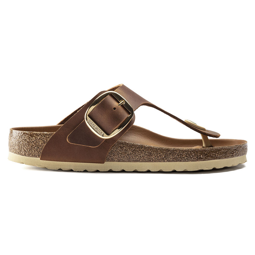 BIRKENSTOCK # GIZEH BIG BUCKLE COGNAC