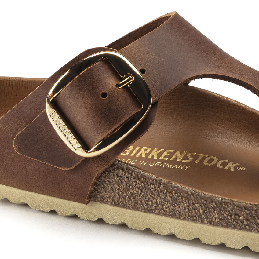 BIRKENSTOCK # GIZEH BIG BUCKLE COGNAC