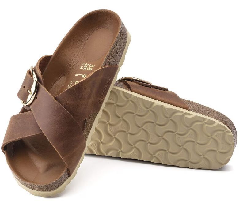 BIRKENSTOCK #SIENA BIG BUCKLE OILED COGN