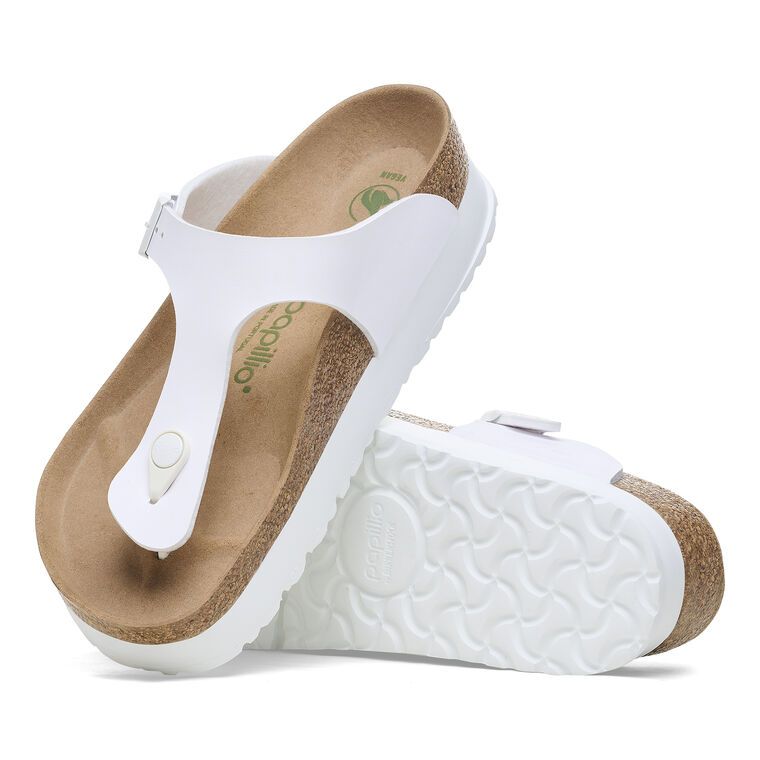 BIRKENSTOCK # GIZEH VEGAN PLATFORM BLANC