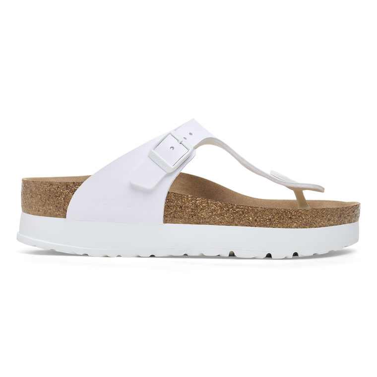 BIRKENSTOCK # GIZEH VEGAN PLATFORM BLANC