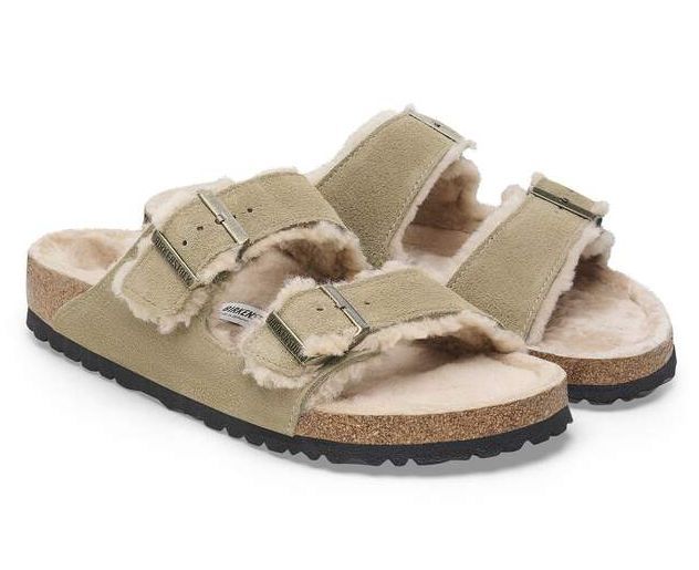 BIRKENSTOCK #ARIZONA SHEARLING TAUPE
