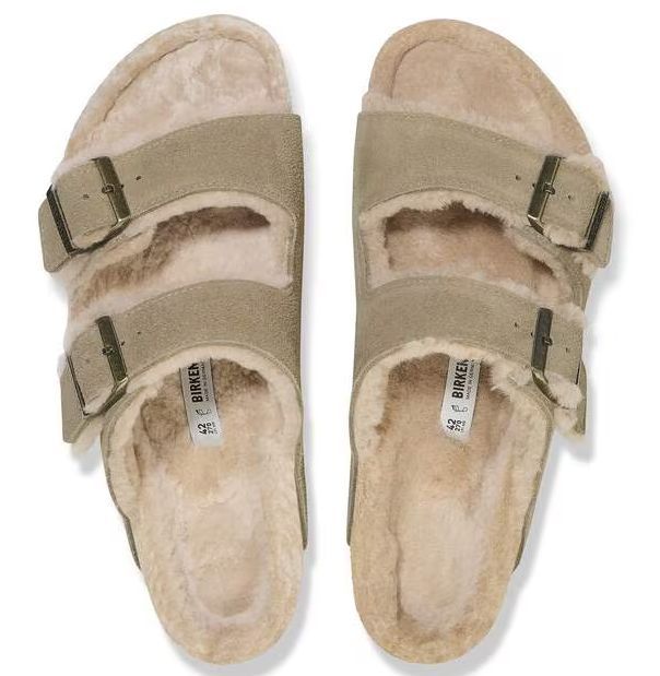 BIRKENSTOCK #ARIZONA SHEARLING TAUPE