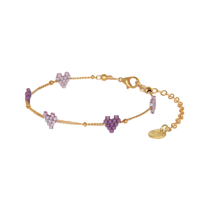 MISHKY # HEARTSY CHAIN LILAS
