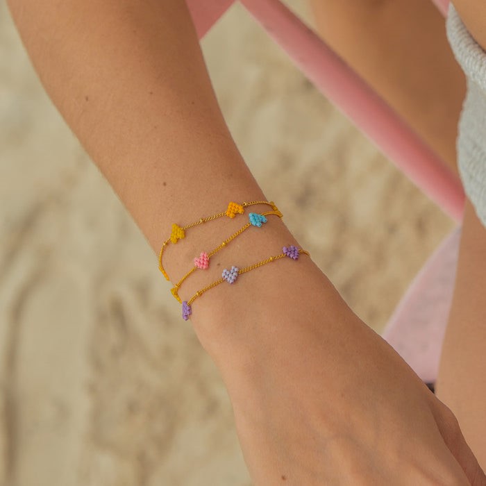 MISHKY # HEARTSY CHAIN LILAS