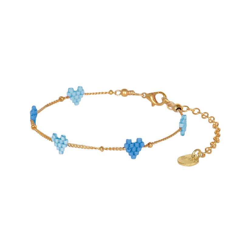 MISHKY # HEARTSY CHAIN BLEU