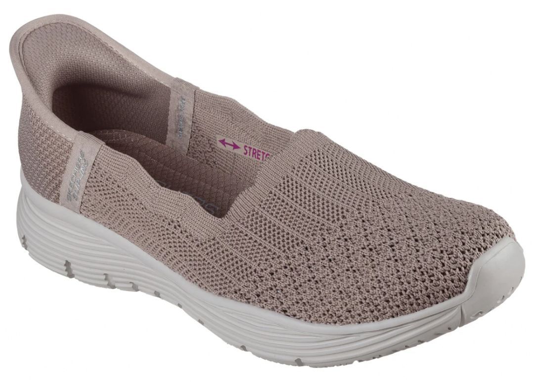 SKECHERS # SEAGER BELIEVE IT TAUPE FONCÉ