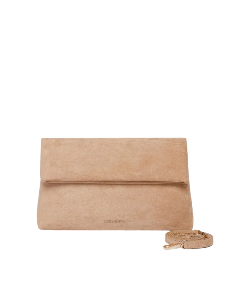 LOUHENHIDE # LUKA SUEDE CLUTCH CROSSBODY