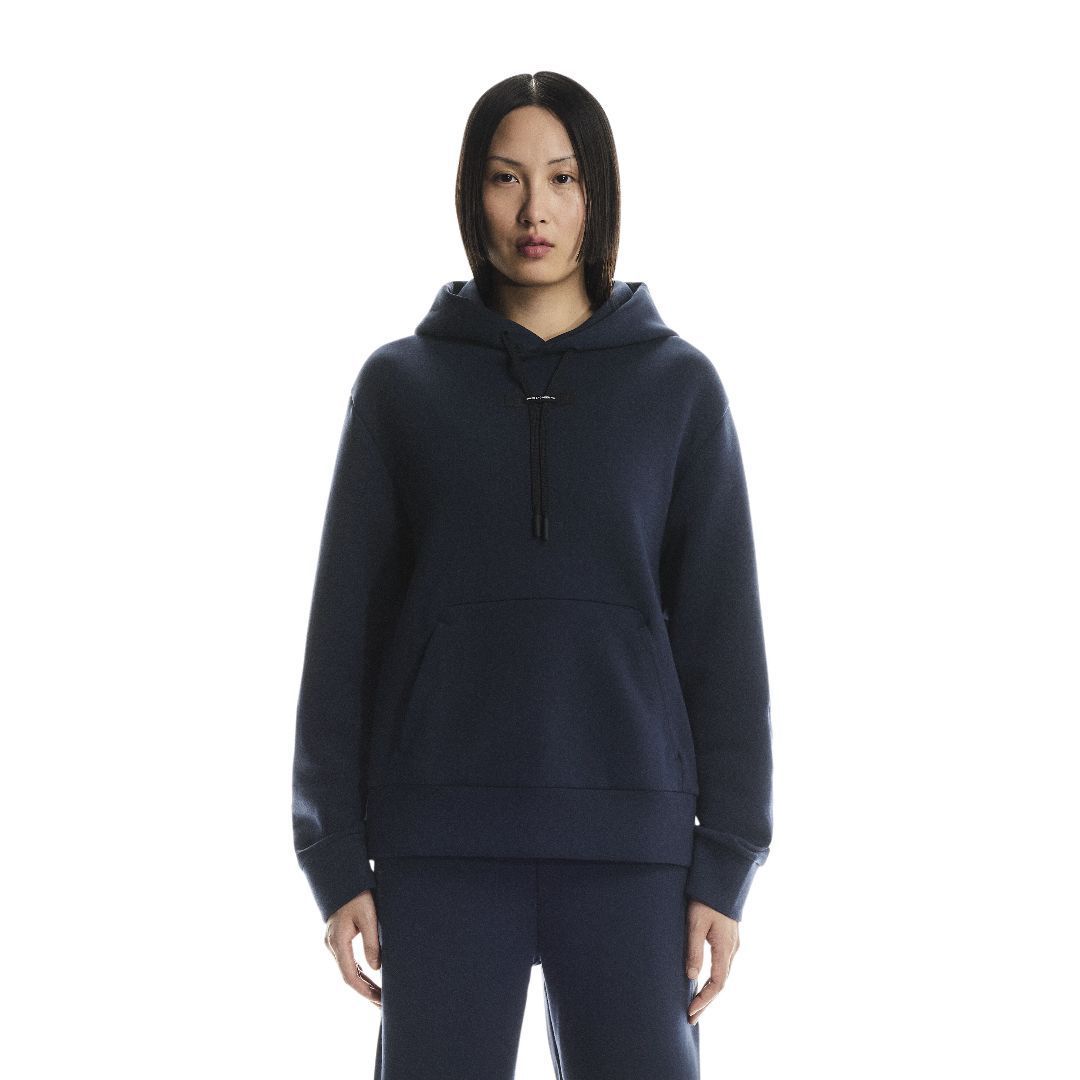 ON RUNNING # FOCUS TECH HOODIE NAVY
