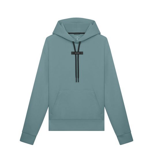 ON # FOCUS TECH HOODIE WOMEN AGAVE