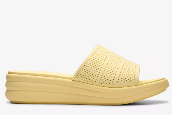 CLARKS DRIFT TWIST JAUNE PALE