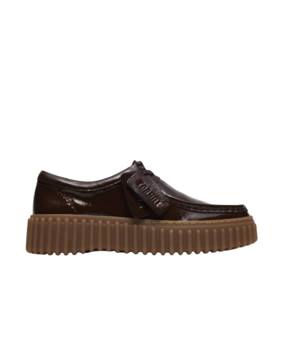 CLARKS # TORHILL BEE BRUN FONCÉ VERNIS