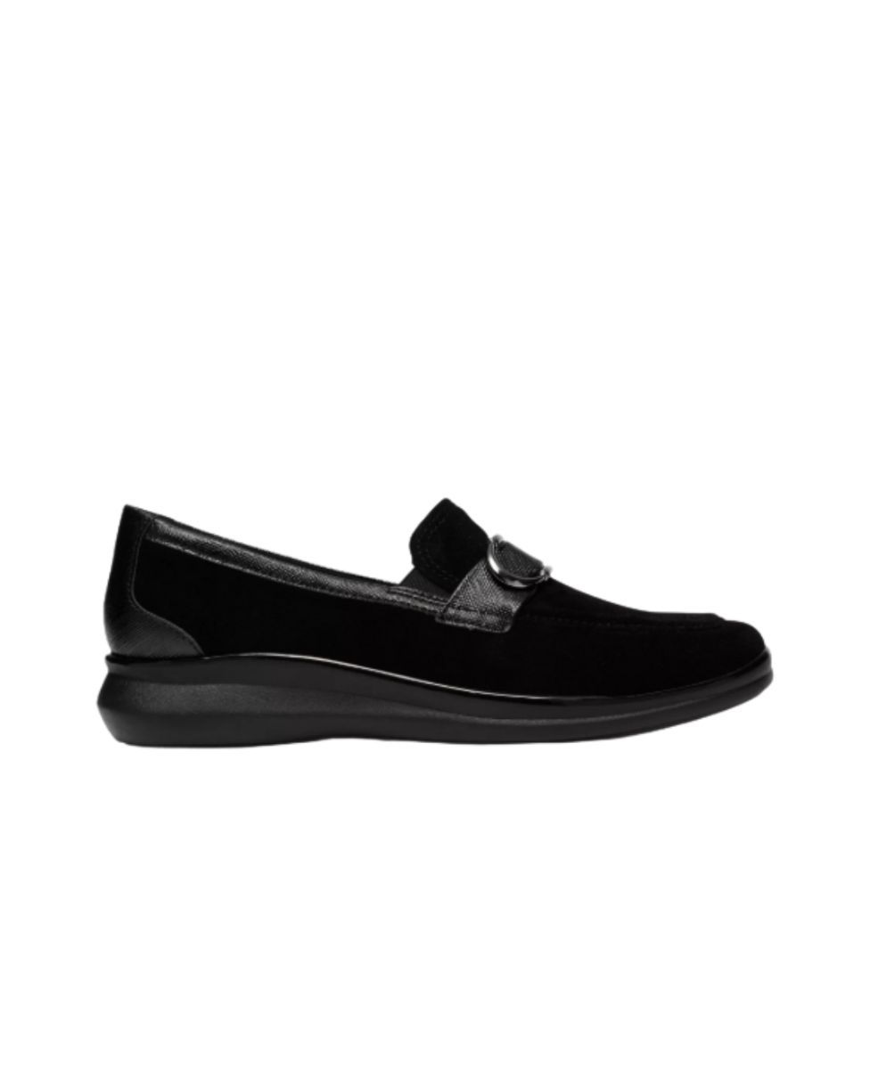 CLARKS # LYNELL BAY SUEDE NOIR