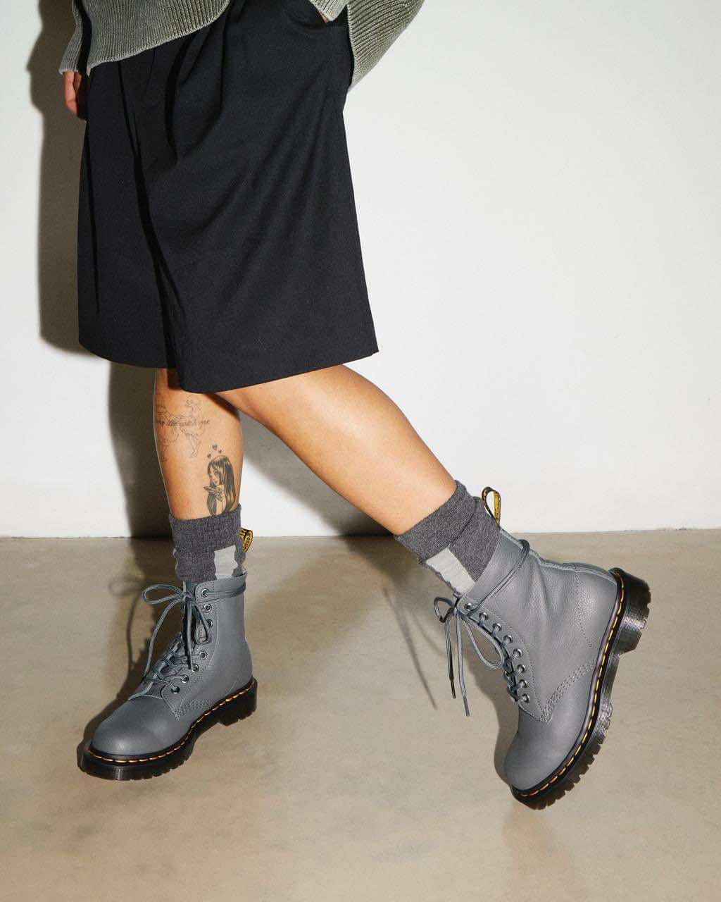 DR MARTENS # 1460 PASCAL GUNMETAL