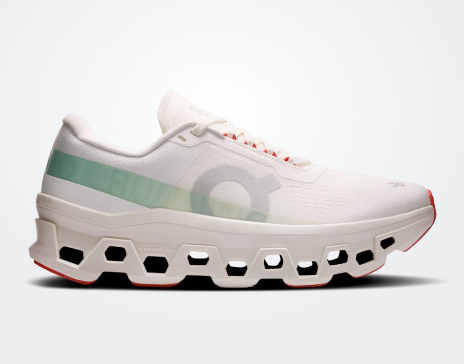 ON # CLOUDMONSTER 1 IVORY/CREEK