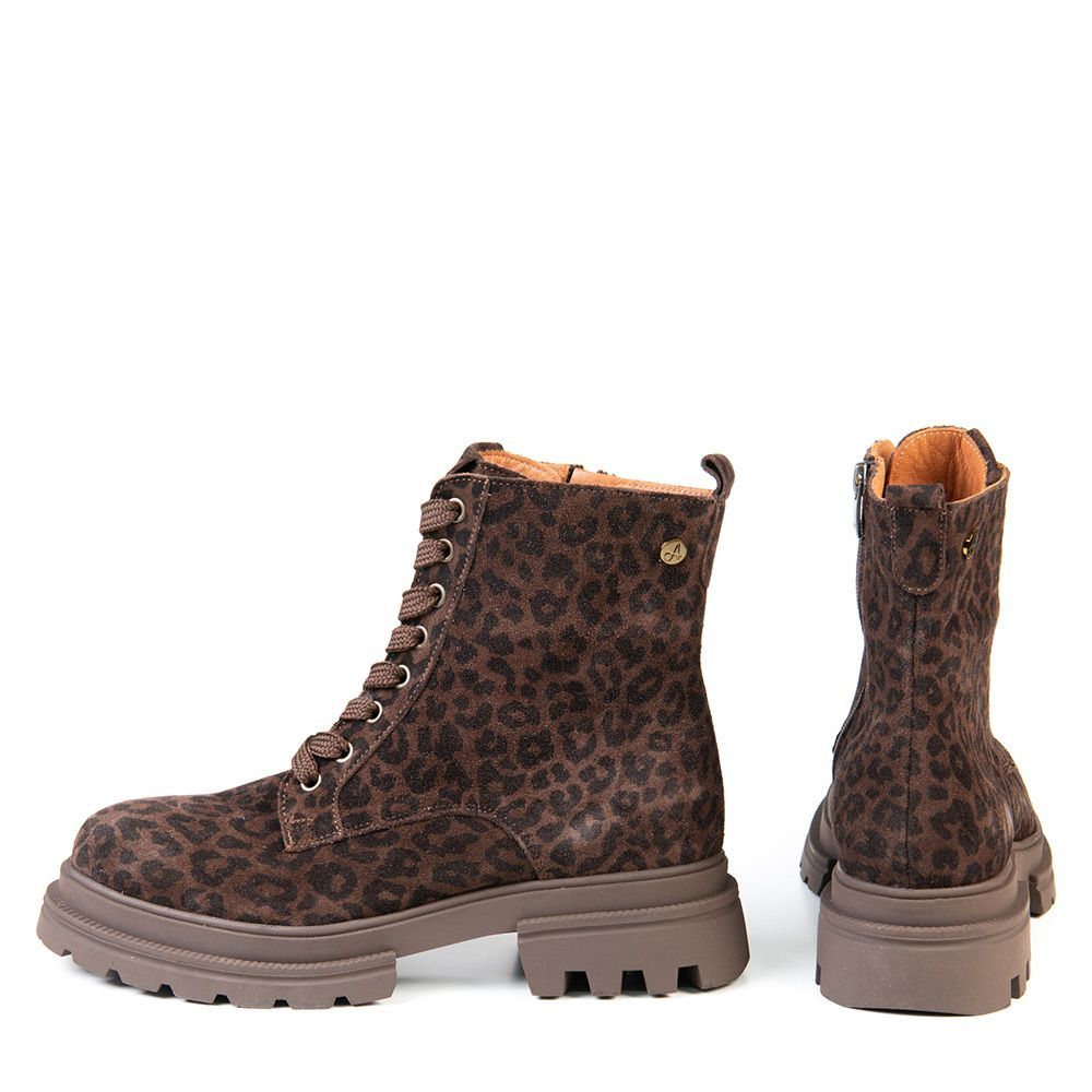 ANZIA # 40309 LEOPARD CUIR BRUN MULTI
