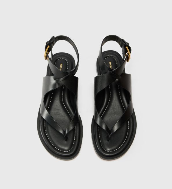MICHAEL KORS # IRENE FLAT THONG NOIR