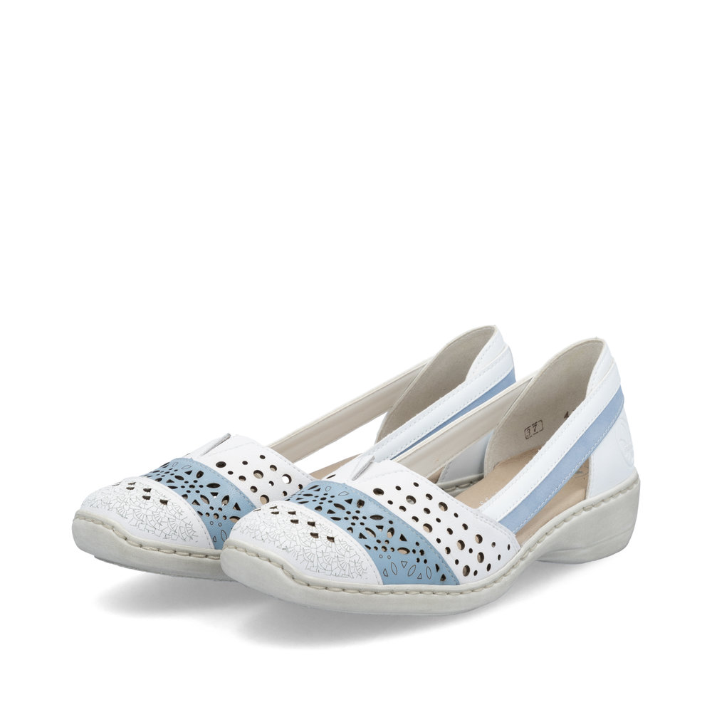 RIEKER # 41358-80 BLANC/BLEU