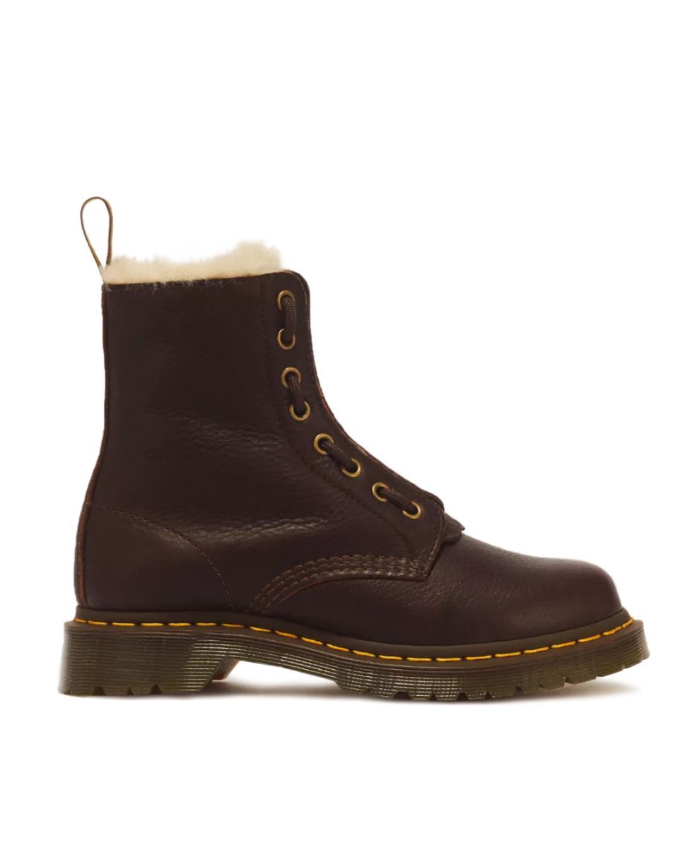 DR.MARTENS #1460 SERENA ZIP BRUN