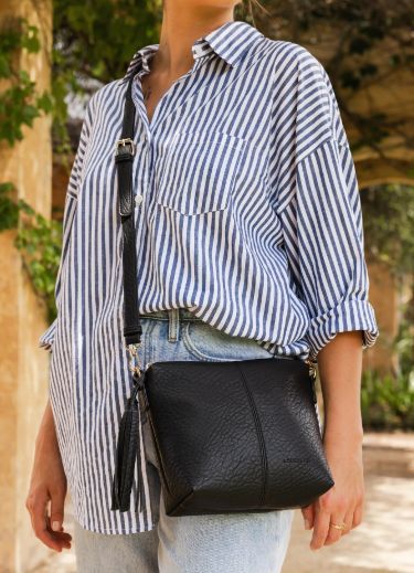 LOUENHIDE # KASEY STRIPE CROSSBODY