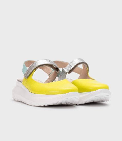 WONDERS # A4004 JAUNE/ARGENT/BLEU