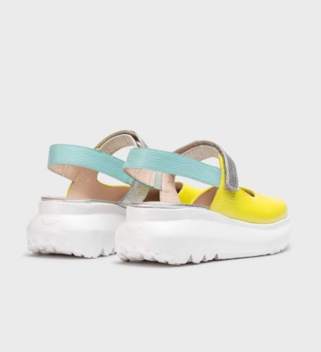 WONDERS # A4004 JAUNE/ARGENT/BLEU