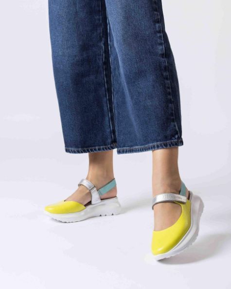 WONDERS # A4004 JAUNE/ARGENT/BLEU