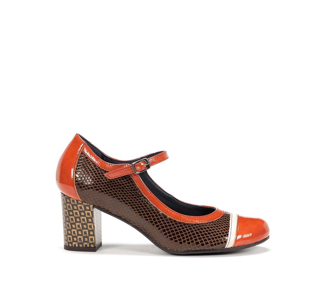 DORKING # D8669 RODIN BRUN/ORANGE