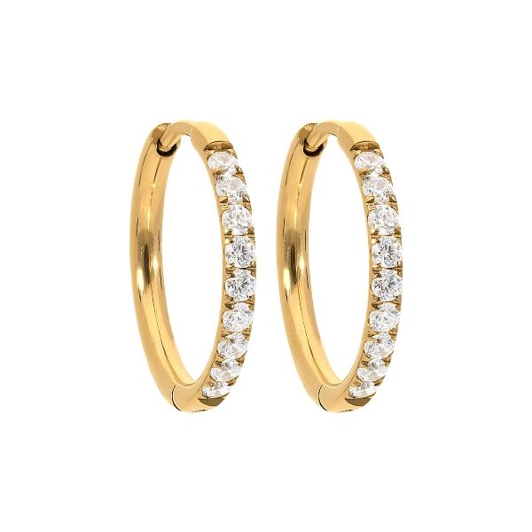 QUDO # ETERNITY 18MM BOUCLES D'OREILLES