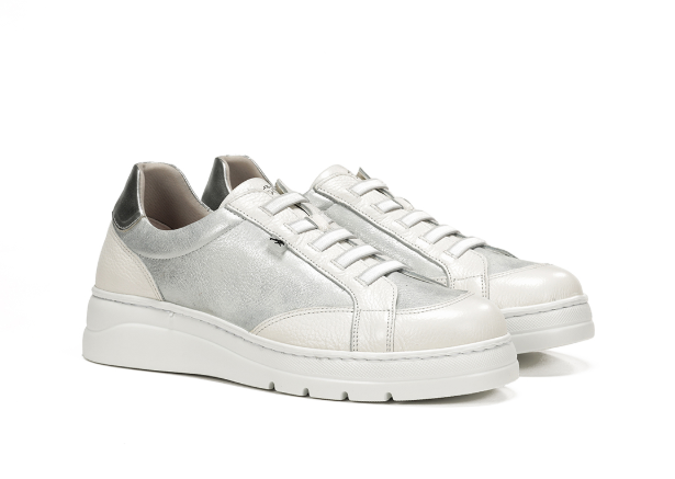 FLUCHOS # F1918 POMPAS BLANC/ARGENT