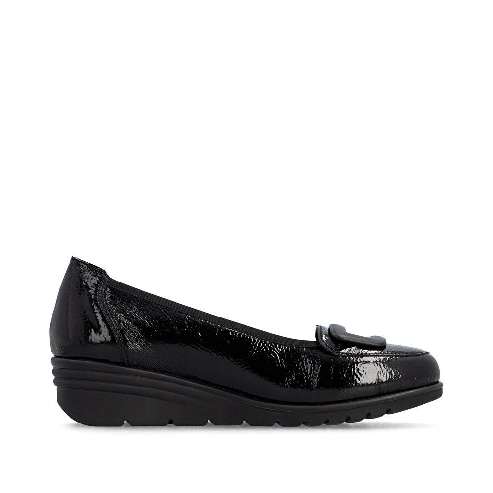 RIEKER # L5362-00 NOIR VERNIS