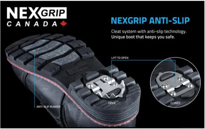 NEXGRIP # ICE STONE NOIR CRAMPONS