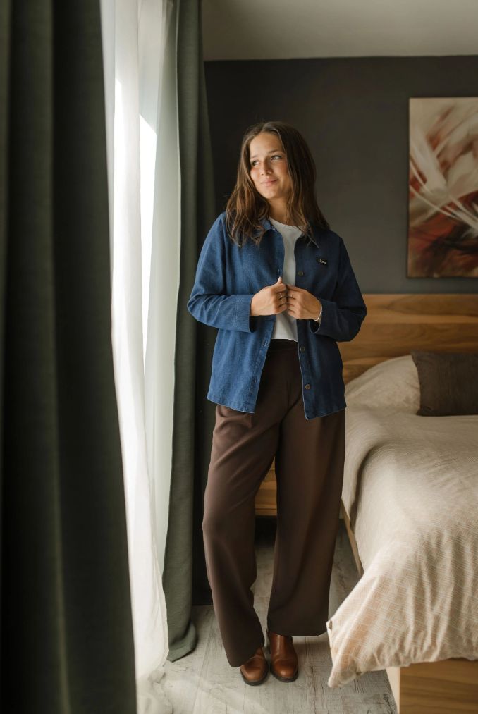 LOUVE # PANTALON À PLIS SCUBA